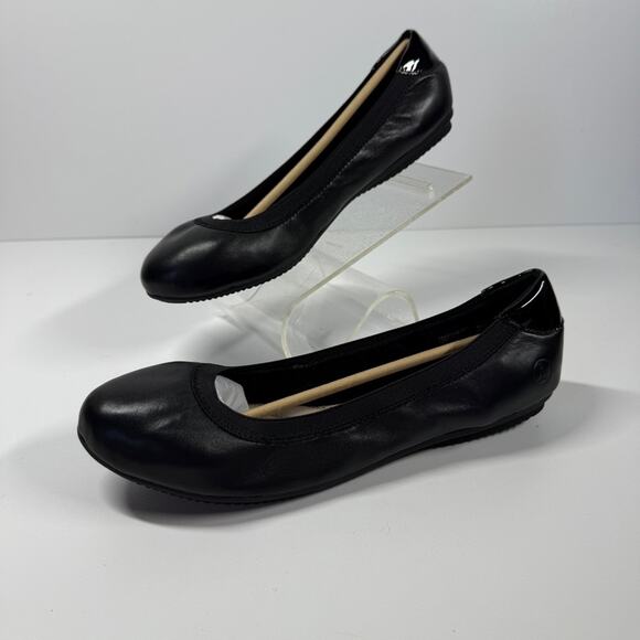 NIB • Lands End Women's Comfort Elastic Leather Ballet Size: 11W - Picture 2 of 9